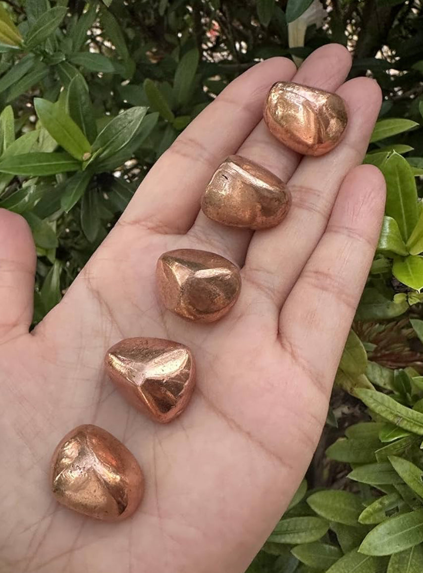 Set 5 piedras cobre
